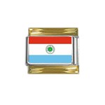 paraguay Gold Trim Italian Charm (9mm)