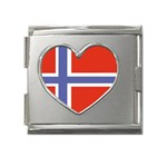 norway Mega Link Heart Italian Charm (18mm)