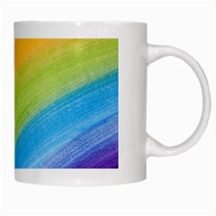 Acrylic Rainbow White Coffee Mug from ArtsNow.com Right