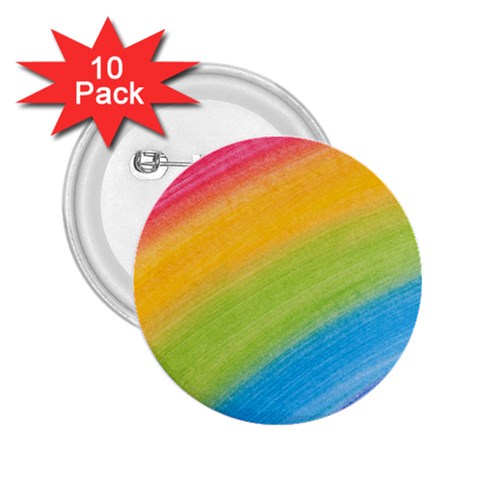 Acrylic Rainbow 2.25  Button (10 pack) from ArtsNow.com Front