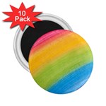 Acrylic Rainbow 2.25  Button Magnet (10 pack)