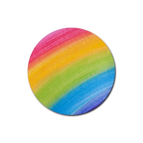 Acrylic Rainbow Drink Coasters 4 Pack (Round) from ArtsNow.com Front