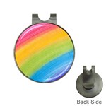 Acrylic Rainbow Hat Clip with Golf Ball Marker