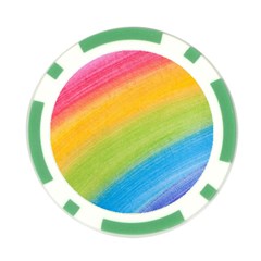 Acrylic Rainbow Poker Chip from ArtsNow.com Front