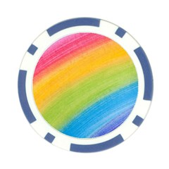 Acrylic Rainbow Poker Chip from ArtsNow.com Front