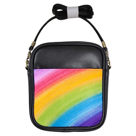 Acrylic Rainbow Girl s Sling Bag from ArtsNow.com Front