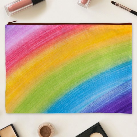 Acrylic Rainbow Cosmetic Bag (XXXL) from ArtsNow.com Front