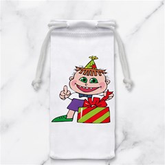 Happy Green Eyed Boy Jewelry Bag from ArtsNow.com Front