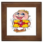 Happy Blue Eyed Boy Framed Tile