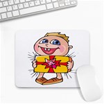 Happy Blue Eyed Boy Small Mousepad