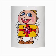 Happy Blue Eyed Boy White Mug from ArtsNow.com Center