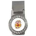 Happy Blue Eyed Boy Money Clip (CZ)