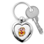 Happy Blue Eyed Boy Key Chain (Heart)