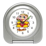 Happy Blue Eyed Boy Travel Alarm Clock