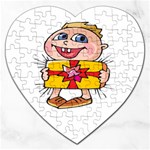 Happy Blue Eyed Boy Jigsaw Puzzle (Heart)