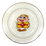 Happy Blue Eyed Boy Porcelain Plate