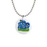 Jump Roping Kids 1  Button Necklace