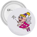 Happy Fairy Girl 3  Button