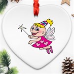 Happy Fairy Girl Ornament (Heart)