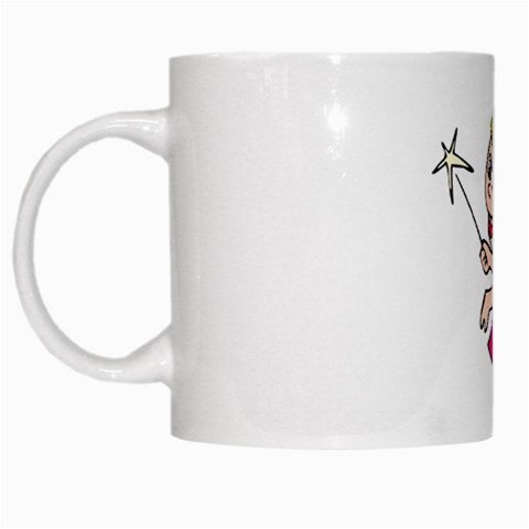 Happy Fairy Girl White Mug from ArtsNow.com Left