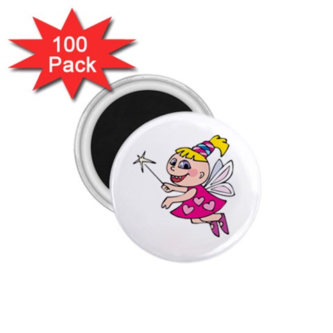 Happy Fairy Girl 1.75  Magnet (100 pack)  from ArtsNow.com Front