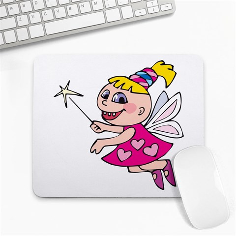 Happy Fairy Girl Large Mousepad from ArtsNow.com Front