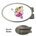 Happy Fairy Girl Money Clip (Oval)