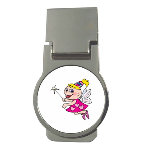 Happy Fairy Girl Money Clip (Round) from ArtsNow.com Front