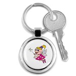 Happy Fairy Girl Key Chain (Round)