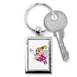 Happy Fairy Girl Key Chain (Rectangle)