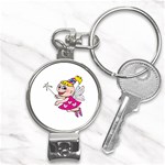 Happy Fairy Girl Nail Clippers Key Chain