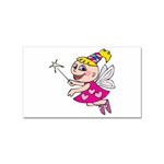 Happy Fairy Girl Sticker (Rectangular)