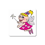 Happy Fairy Girl Magnet (Square)