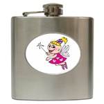 Happy Fairy Girl Hip Flask (6 oz)