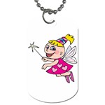 Happy Fairy Girl Dog Tag (Two Sides)