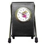 Happy Fairy Girl Pen Holder Desk Clock