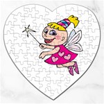 Happy Fairy Girl Jigsaw Puzzle (Heart)