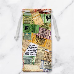 Retro Concert Tickets Jewelry Bag from ArtsNow.com Front