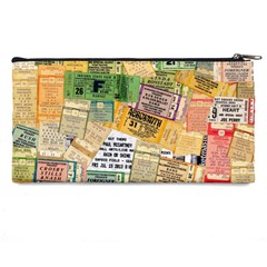 Retro Concert Tickets Pencil Case from ArtsNow.com Back