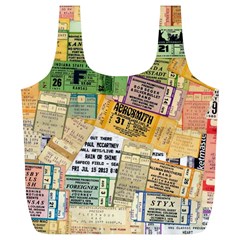 Retro Concert Tickets Reusable Bag (XL) from ArtsNow.com Front