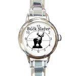 Buck Slayer Round Italian Charm Watch