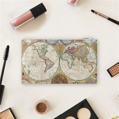 1794 World Map Cosmetic Bag (Small) from ArtsNow.com Back