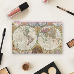 1794 World Map Cosmetic Bag (Medium) from ArtsNow.com Front