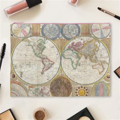 1794 World Map Cosmetic Bag (XL) from ArtsNow.com Front