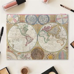 1794 World Map Cosmetic Bag (XL) from ArtsNow.com Back