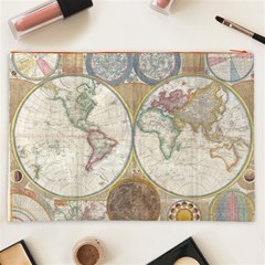 1794 World Map Cosmetic Bag (XXL) from ArtsNow.com Back