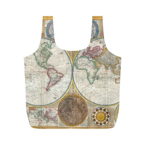 1794 World Map Reusable Bag (M) from ArtsNow.com Back