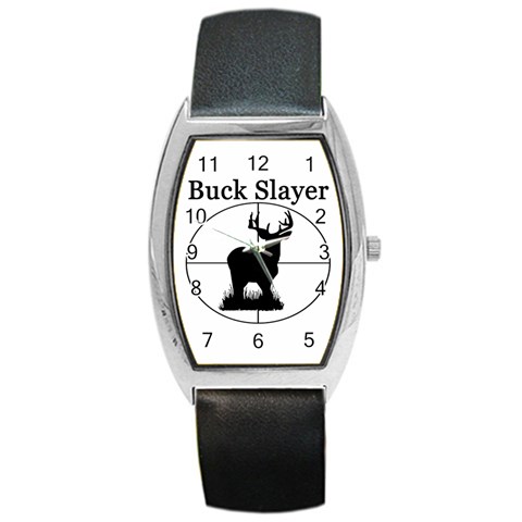 Buck Slayer Barrel Style Metal Watch from ArtsNow.com Front