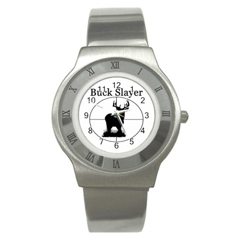 Buck Slayer Stainless Steel Watch from ArtsNow.com Front