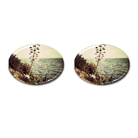 Sète Cufflinks (Oval) from ArtsNow.com Front(Pair)